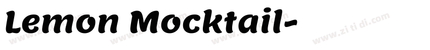 Lemon Mocktail字体转换